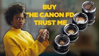 Canon FD lenses  / Legendary cine lens Set for under  $1000!