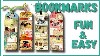 FUN & EASY PROJECT - BOOKMARKS WITH A POCKET - USE WHAT YOU GOT !!! #papercraft #junkjournal