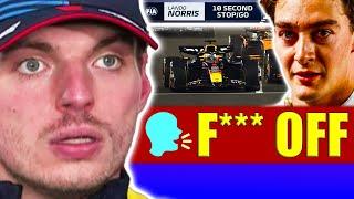 HUGE DRAMA at Qatar GP! ️ (Max vs George)