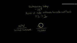 Profitability index  (PI)