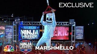 Marshmello Runs Stage 1 at the Las Vegas National Finals - American Ninja Warrior 2018 (Exclusive)