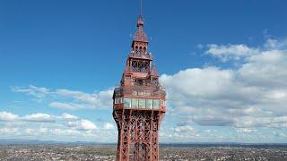 Blackpool Day / Blackpool Tower / Piers / Lancashire / Drone