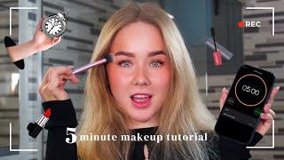 5 minute makeup routine *EASY*