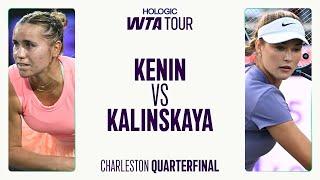 Sofia Kenin vs. Anna Kalinskaya | 2025 Quarterfinal Charleston | WTA Match Highlights