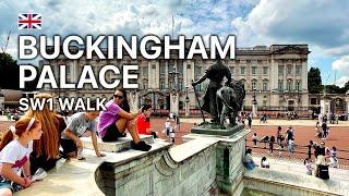 Waterloo Walk to Buckingham Palace | August 2021 | (4K 60fps)