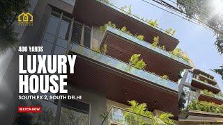 Luxury 400 Yards Builder Floor in South Ex 2 | Corner Property with JLN Stadium Views | South Delhi