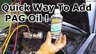 How To Add PAG Oil Into An AC System