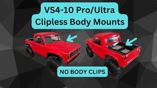 Vanquish VS4 10 Pro & Ultra Clipless Body Mounts