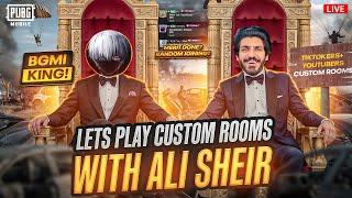 AJJ BGMI KING ALI SHEIR YT  COMEBACK TIME ARE YOU READY PLAY ALL TIKTOKERS + YOUTUBERS CUSTOM ROOMS