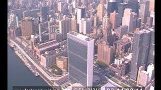 New York Aerial Footage - 1986