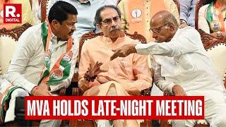 Ahead Of Maharashtra Polls Verdict, Maha Vikas Aghadi Holds Late-Night Meeting