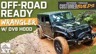 Fully Built 2008 Jeep Wrangler JKU with DV8 Off-Road Hood - ExtremeTerrain Customer Builds