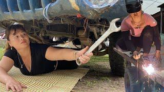 TIMELAPSE VIDEO: REPAIR RESTORATION DAMAGED CAR. MECHANIC. REPAIR RESTORATION \ Blacksmith Girl