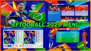 PES 2017 eFOOTBALL NEW SEASON MENU 2025 FOR ALL PATCHES