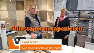 Foto  und Vliestapeten tapezieren  - Wohnraumgestaltung Rheingau