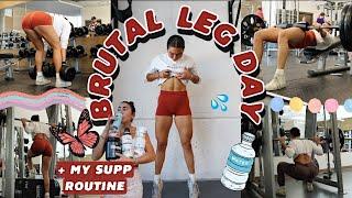 TRAIN LEGS WITH ME & My *UPDATED* Supplement Routine