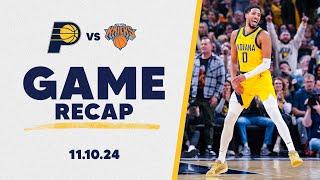 Game Recap: Pacers Even Season Series Against Knicks with Decisive 132-121 Win