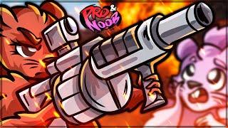 SQUIRREL WITH A GRENADE LAUNCHER - Squirrel With a Gun VS Pro and Noob! (Funny Moments & Gameplay)