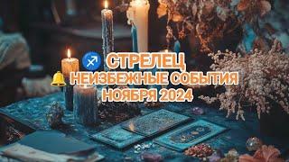  СТРЕЛЕЦ  КАКИЕ НЕИЗБЕЖНЫЕ СОБЫТИЯ ВАС ОЖИДАЮТ В НОЯБРЕ 2024