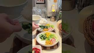 Clean Eating Lettuce and Egg Sauce Mixed Rice with Louis Boss Tea#Separate serving system#