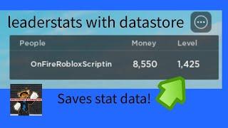 How to Make Leaderstats with Datastore in Roblox Studio!