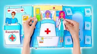 DIY Paper Hospital Playbook || EASY & FUN Craft by Slick Slime Sam