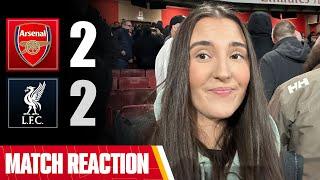 ‘I’ll take the point’ | Arsenal 2-2 Liverpool | Chloe’s Match Reaction