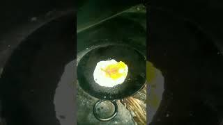 Indian Village cooking # Half Boil egg recipe #shorts #Youtube shorts