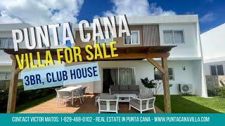 US$200,000 Exclusive 3 BR villa for sale with clubhouse. Real Estate Punta Cana, Bavaro.