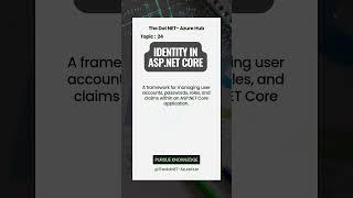 Mastering [Dot Net/ Azure ] Fast #dotnet  #azure #dotnetcore #learning Topic 24