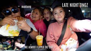 I went on a late night drive + my siblings..