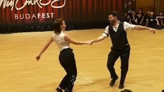 Improv West Coast Swing Dance - Ben Morris & Victoria Henk - Budafest 2024 Pro Demos