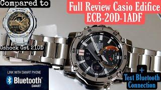 Full review + test the bluetooth connection of Casio Edifice ECB-20D-1ADF #kepoinhobby #edifice