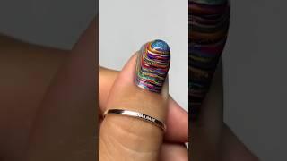 weird nailart with 7 nailpaints  #shorts #ytshorts #notoolnailart #polishmountain #mood #weird #we