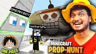 Minecraft Prop Hunt on One Piece Map ft.@YesSmartyPie @DREAMBOYYT (Himlands Hide and Seek)