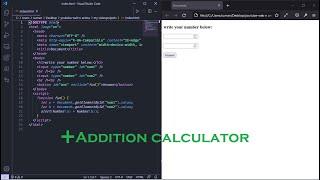 Simple Addition calculator using Javascript ---Web n' anime