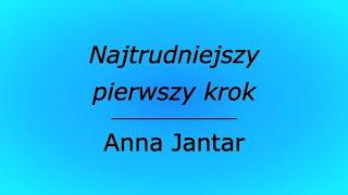 Najtrudniejszy pierwszy krok - Anna Jantar (karaoke cover)