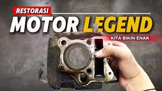 RESTORASI MOTOR BAPAK YANG UDAH HAMPIR RUNGKAD || KITA BIKIN ENAK !!!