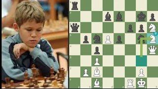 When Magnus Carlsen was 13 years old - Carlsen vs Hans Krogh (2003)