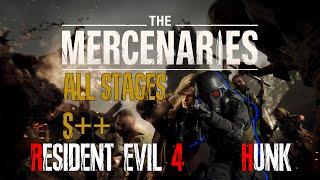 Resident Evil 4: The Mercenaries | 2023 - H.U.N.K. (1440/60) : Village/Castle /Island S++ Rank (OLD)