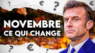 TOUT ce qui change pour vous en novembre