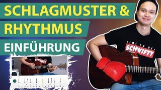 SCHLAGMUSTER & RHYTHMUS für Anfänger! Schlagrhythmen auf der Gitarre lernen