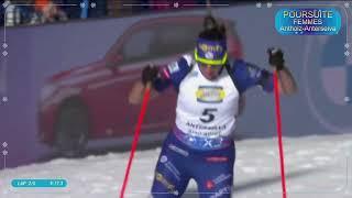 BIATHLON 2024/2025 POURSUITE FEMMES ANTHOLZ ANTERSELVA 2025