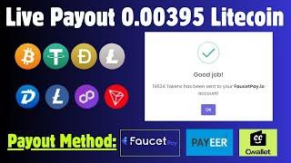 Free Crypto Earning | Claim free coins 0.005 LTC | Old faucetpay site #btc #crypto #cryptofaucet