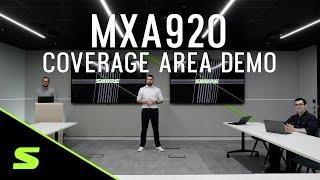 Shure Microflex® Advance™ MXA920 Ceiling Array Microphone – Coverage Area Demonstration