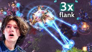 Triple Mothership Flank: Clem vs MaxPax! Epic StarCraft 2 Late Game
