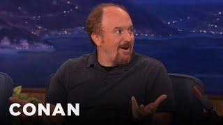 Louis CK Punches Dog In The Face To Save Her Life | CONAN on TBS