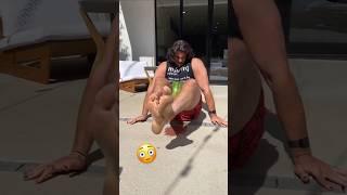 Hasan CRUSHES a Watermelon with his Thighs?!  #hasan #hasanabi #watermelonchallenge #shortsfeed