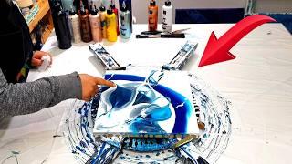 THIS IS FUN!!! Try it! Acrylic Fluid Painting ~ Acrylic Pouring