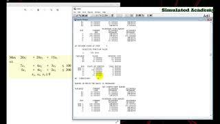 Introduction to LINDOO software | Problem optimization in LINDO